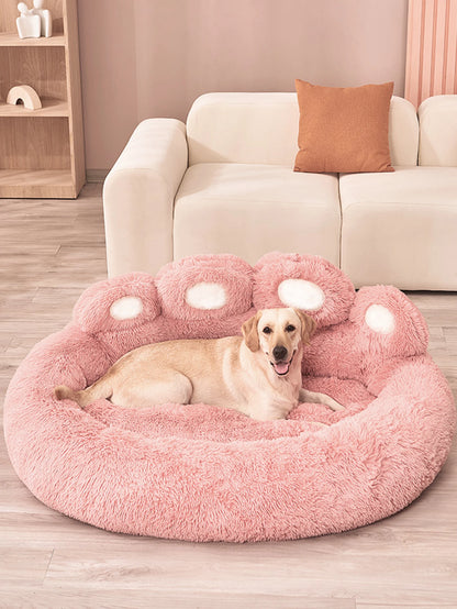 Plush Pet Bed For Dogs And Cats Soft Plush Fabric Bed