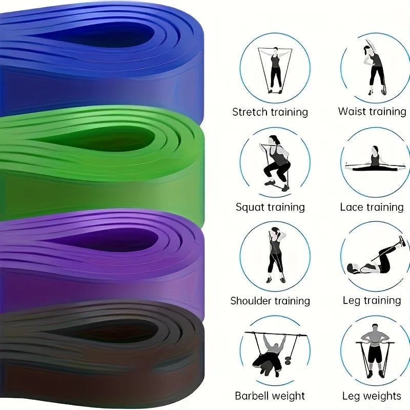 Resistance Bands Set Pull Straps Assistive Pull-Up Bands Exercise Straps Leg Exercise Bands for Gym Fitness Home Workout Equipme