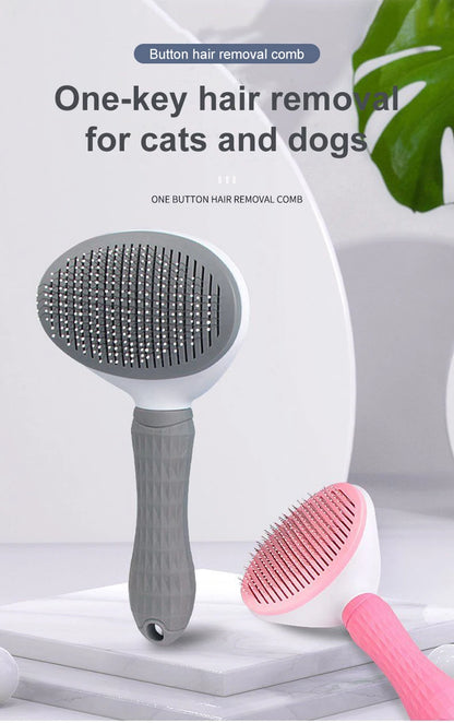 Pet Hair Remover Brush for Dogs and Cats Stainless Steel Grooming Comb