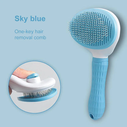 Pet Hair Remover Brush for Dogs and Cats Stainless Steel Grooming Comb