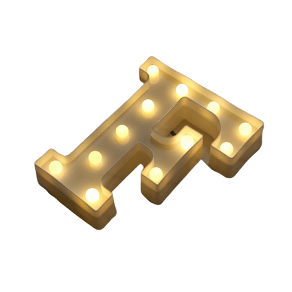 LED Letter and Number Light Set PVC Warm White Decor