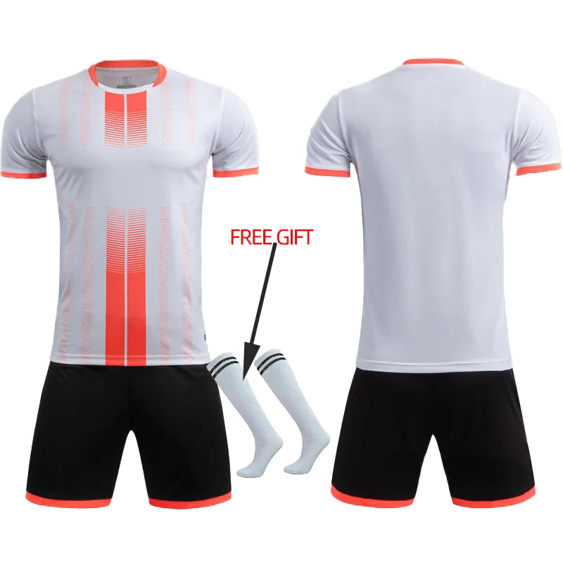 Adult Kids Football Jersey Men Customize Soccer Uniforms Sports Clothes Women Futsal Sportswear Child Training Tracksuit Outfit