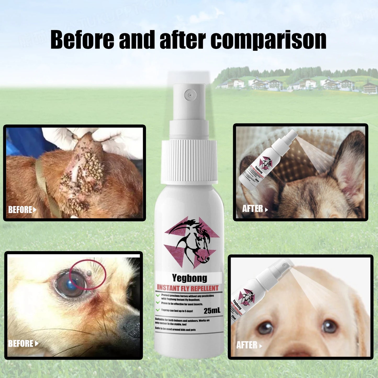 Fast Acting Flea and Tick Spray for Dogs and Cats Flea Treatment for Dogs Tick Repellent Spray Anti Itch Spray Safe & Effective