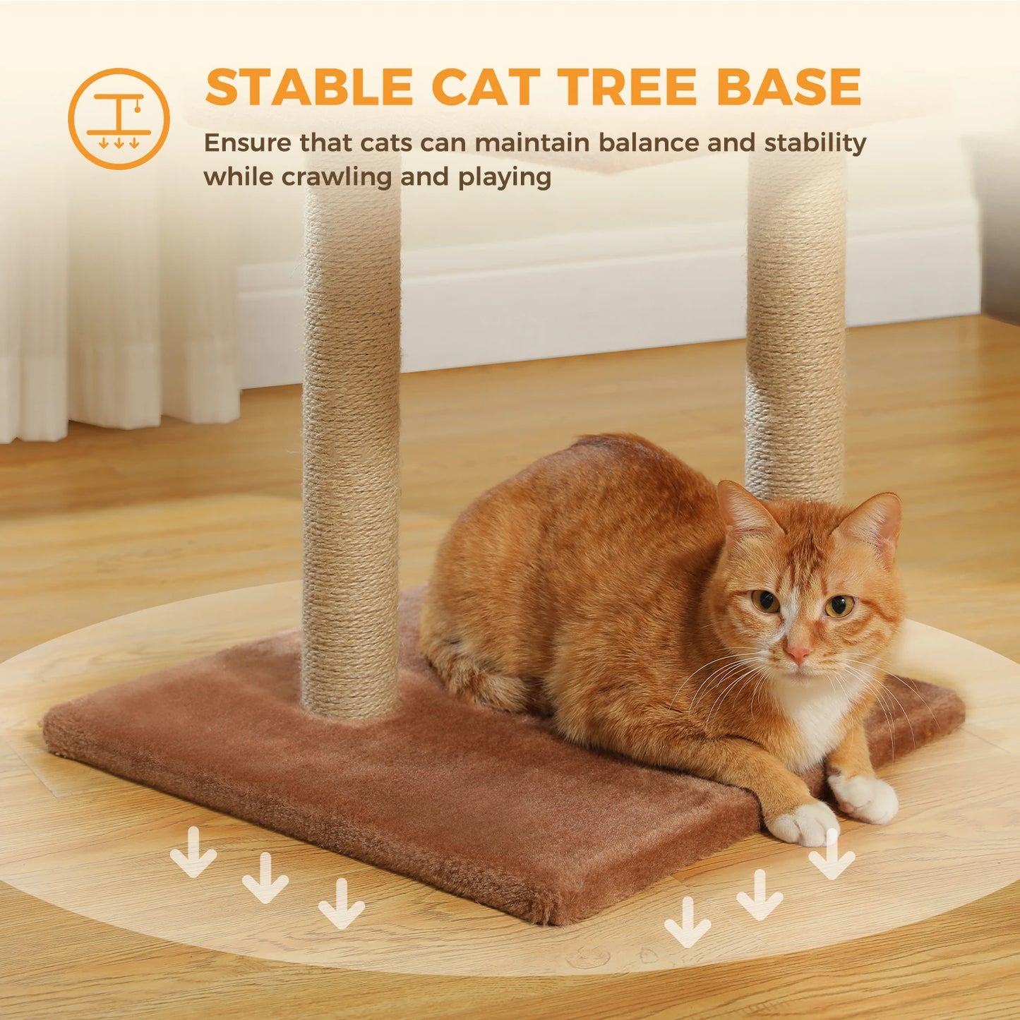 Indoor Cat Tree & Tower with Scratching Posts and Hammock – 2 Styles