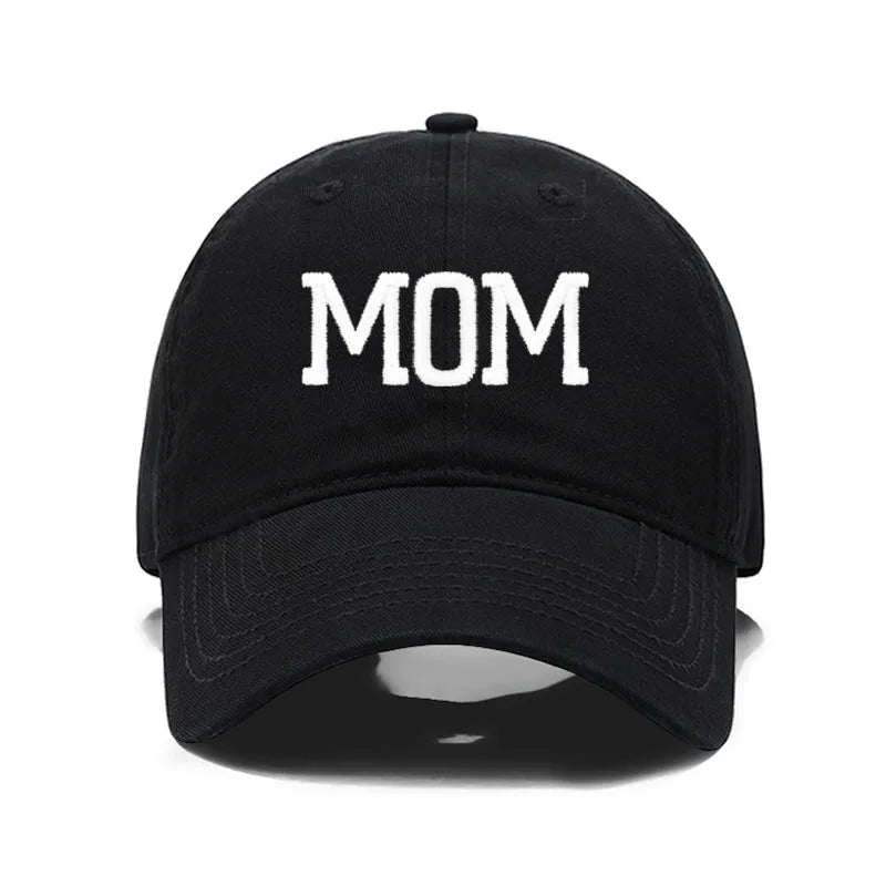 DAD MOM Embroidery Pure Cotton Men's Baseball Cap For Man  Womne's Fashion Sport Golf Caps Sun Hat Dropshipping