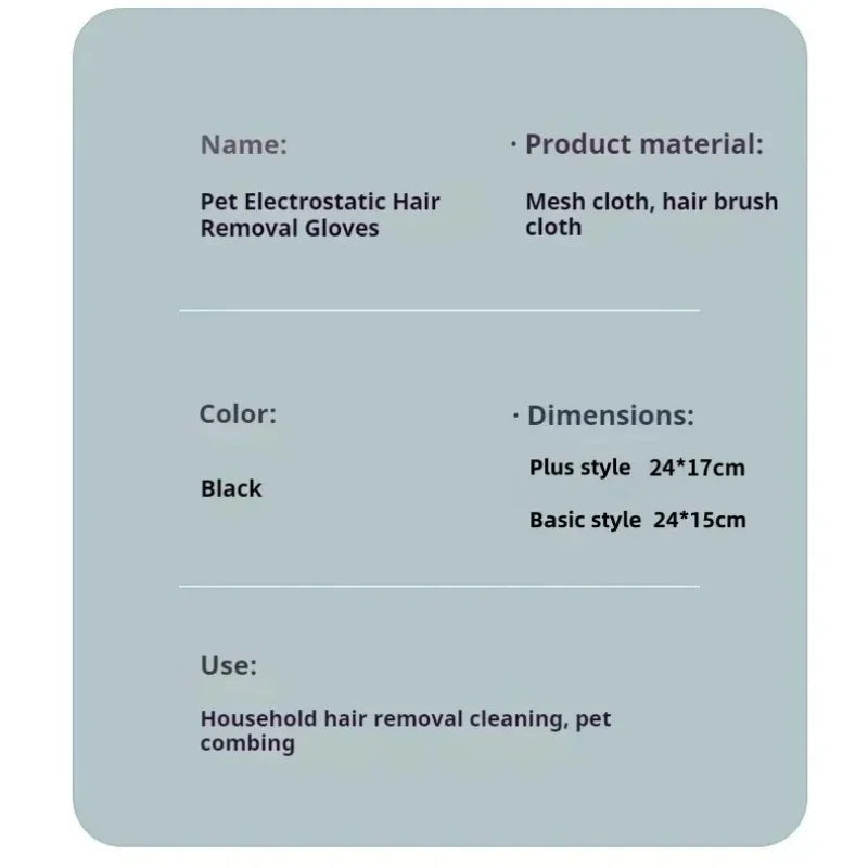 Reusable Pet Hair Removal Glove for Cats and Dogs