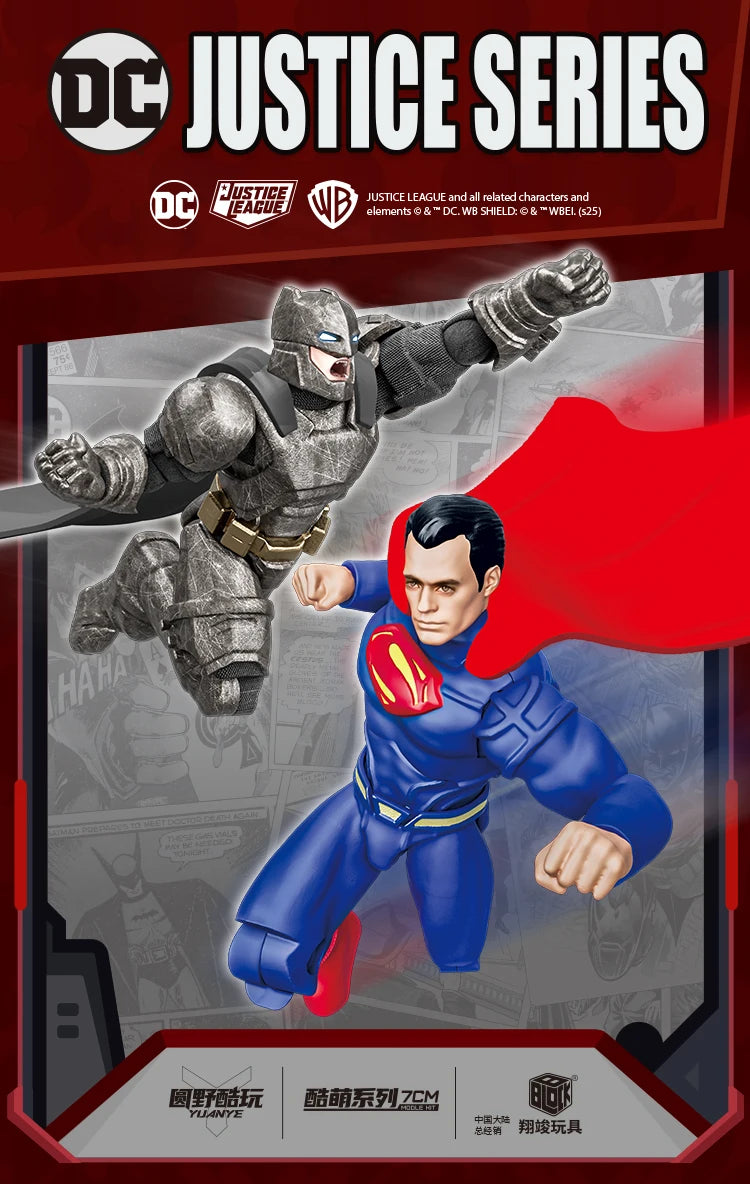 DC Justice League Toy The Dark Knight Trilogy Action Figure Batman Superman Aquaman The Flash Assembly Figure Kids Birthday Gift