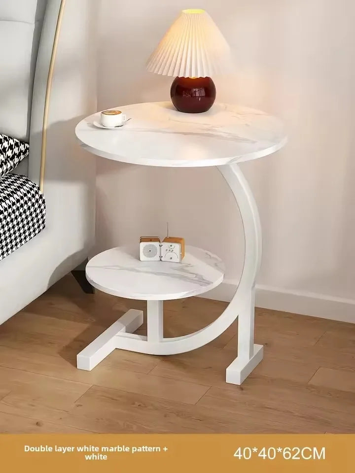 Designer Luxury Coffee Tables Gold Breakfast Minimalist Round Side Table Lounge Space Saving Mesa Auxiliar Living Room Furniture