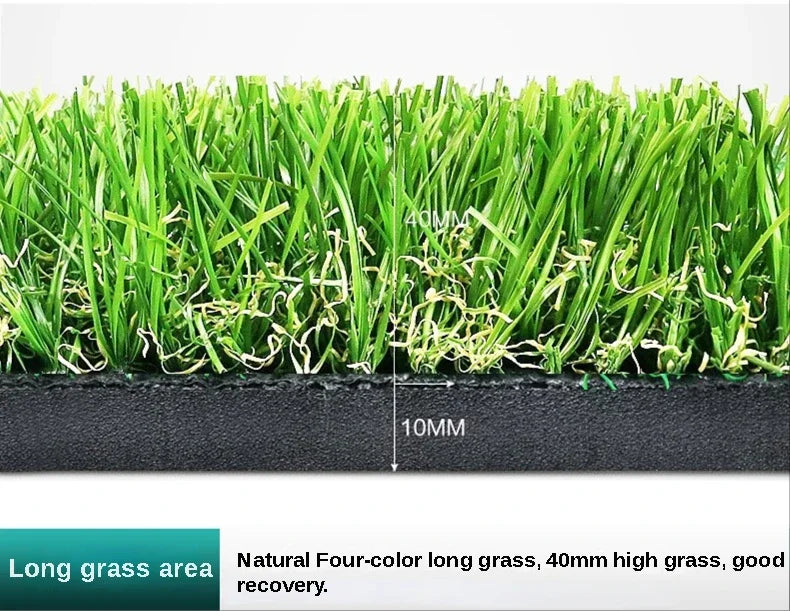 PGM Golf Hitting Mat Indoor Outdoor Mini Practice Durable PP Grass Pad Backyard Exercise Golf Training Aids With TEE DJD003