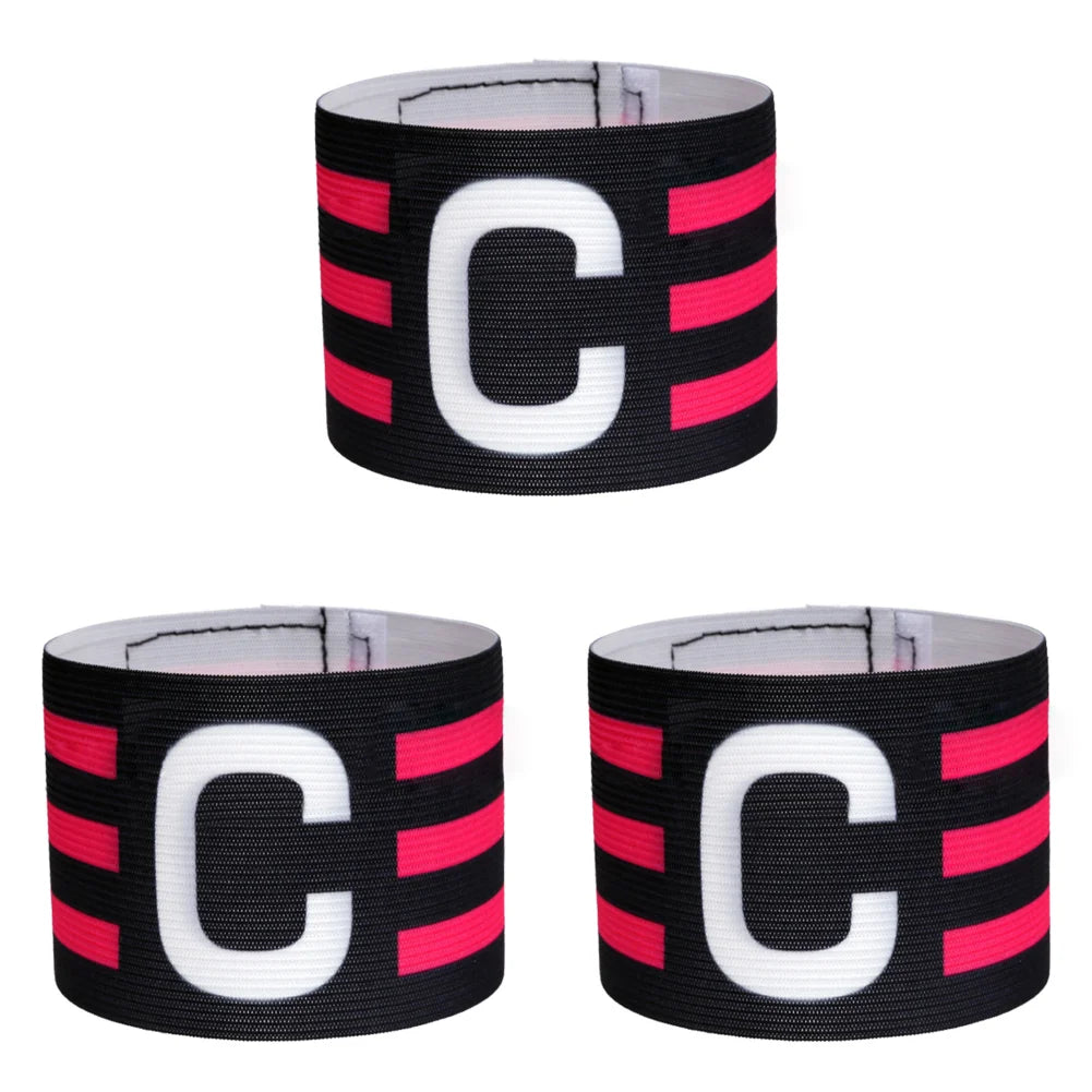 1-3pc Kid Adults Football Captain Armband Soccer Arm Band Leader Competition Gift Soccer Captain Group Armband Football Training