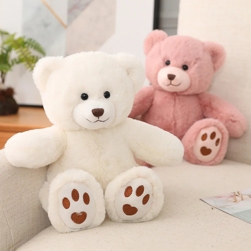 25/35CM Kawaii Teddy Bear Plush Pillow Toys Lovely Bow-Knot Bears Toys Stuffed Soft Animal Dolls Xmas Valentine Gift