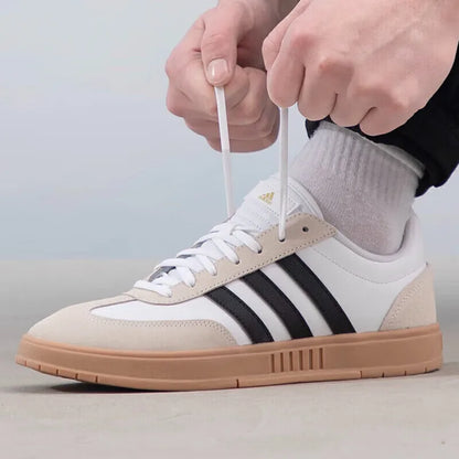 Unisex Leather Sneaker Low-Top Rubber Sole Casual IE9044