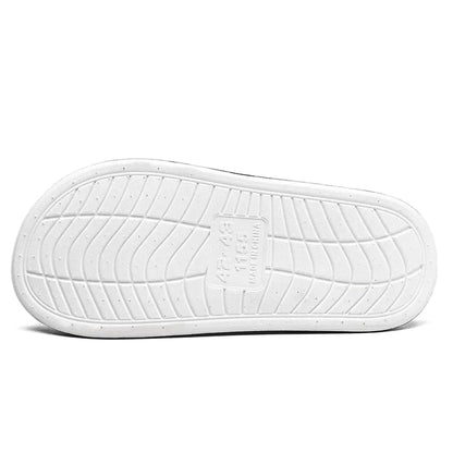 Men's Summer Flip Flops Black PVC Insole Outdoor Beach Sandals