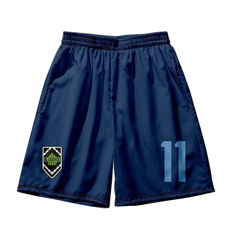 Anime Cartoon Casual Shorts Men Women Blue Lock Soccer Sports Gym Shorts Fitness 3D Printing Quick Dry Board Shorts Summer Male