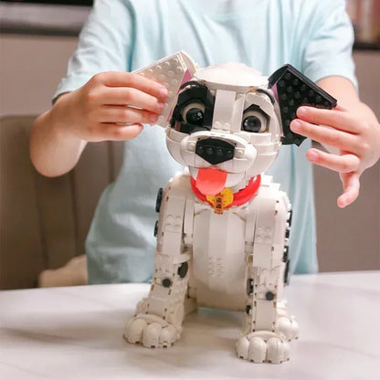 Building Block Puppy Model Set 1722 Pieces Educational Toy