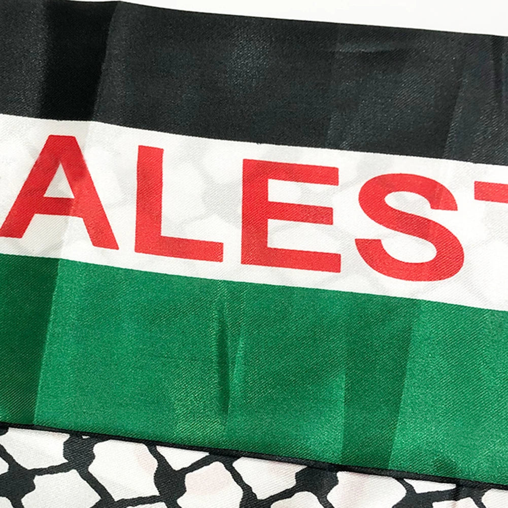 Double Side Palestine Shawl Waterproof Palestinian National Flag Shawl Sunproof Colorfast for Football Team