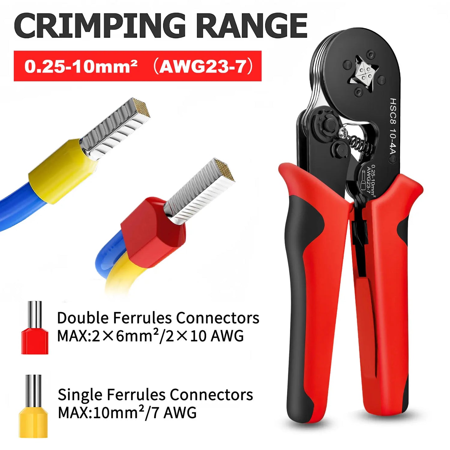 Electrical Tube Insulated Terminal VE Tubular Crimp Terminals Wire Cable Connector Ferrules Terminal Connectors Kit