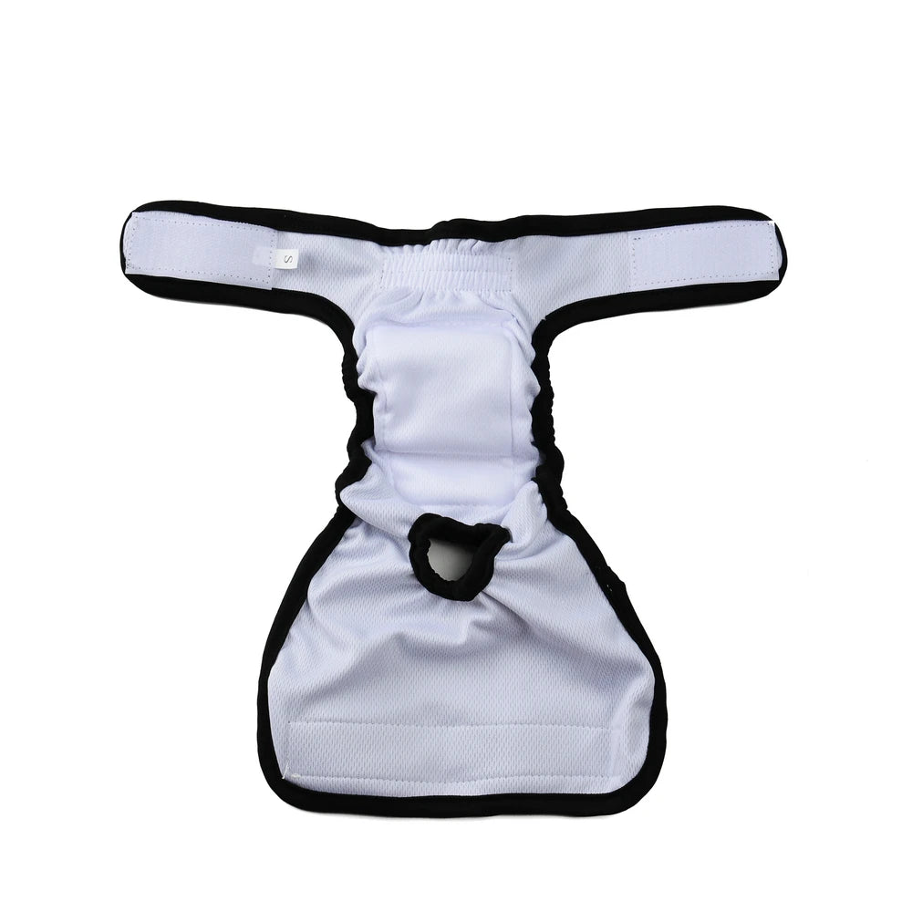 3Pcs Washable Female Dog Diapers Elastic Breathable Pet Nappies Reusable Pets Menstrual Period Panties For Small Medium Dogs Pug