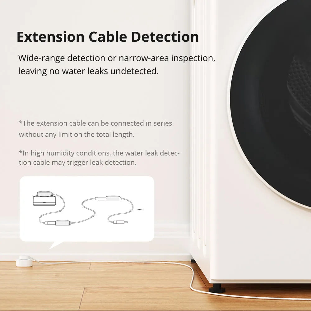 SONOFF SNZB-05P Zigbee 3.0 Water Leak Sensor Leaking and Dripping Detection Real-time Alerts Support Home Assistant Google Alexa
