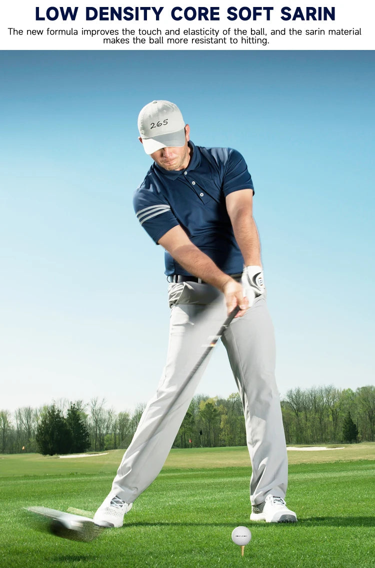 Caiton Pro Golf Balls - 4 Layers, DuPont Surlyn, Adds 30 Yards, Tournament Performance, Great Feel (12/6/3 Pack)