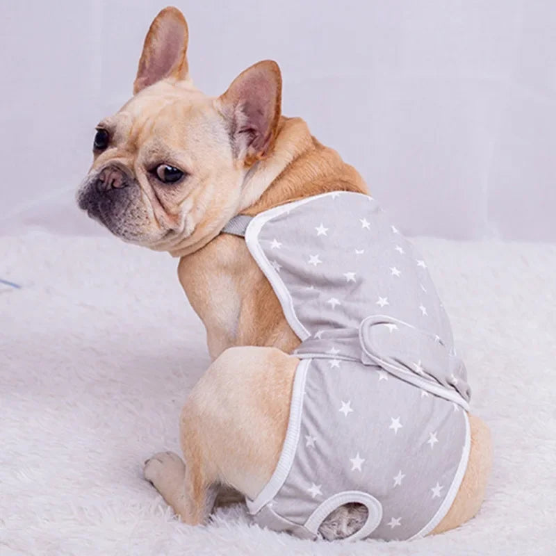 Dog Sanitary Pantie With Adjustable Strap Cotton Suspender Physiological Pants Pet Underwear Diaper Jumpsuit Shorts