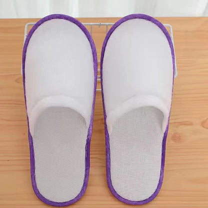 Hotel Slippers 10 Pairs Disposable Velvet Cotton Guest Slides