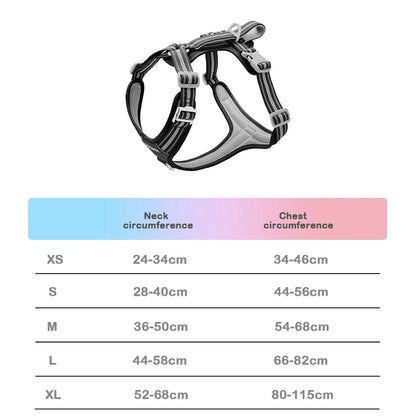 Dog Harness With Reflective Strap Vest For Medium And Large Dogs