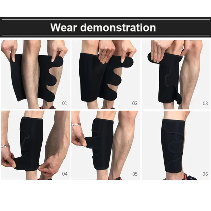 1PC Sport Shin Guard Crossfit Adjustable Calf Compression Sleeve Cycling Football Basketball Weightlifting Calf Support Brace