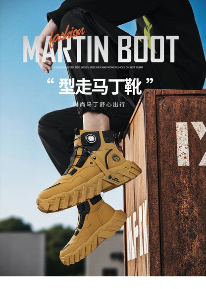 Leather High-Top Outdoor Boots For Men Ankle Hiking