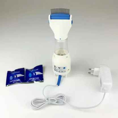 Electric Lice Grabber Comb for Dogs and Cats Stainless Steel and ABS