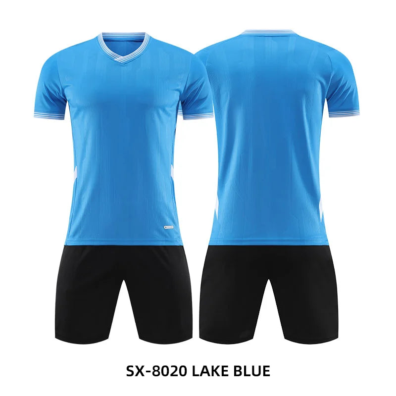 Adult Kids Personalize Football Jerseys Soccer Uniform MAN Women Team Training Quick-Drying Sportswear  Futsal Tracksuit Outfit