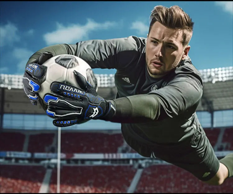 Soccer Goalie Gloves Youth Adult, Pro-Level Goalkeeper Gloves, High Performance Soccer Gloves with Pro-Tek Fingersave,