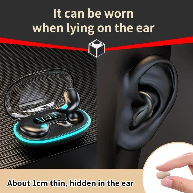 X55 Sleeping Earbuds Wireless Mini Headphones For Work TWS Bluetooth Earphone Stereo Hidden Headsets with Mic HD Call Sport