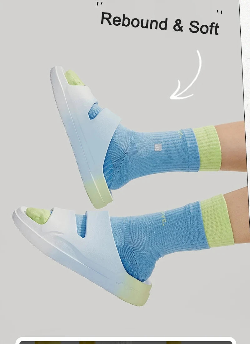 Li-Ning Unisex SOFT CLAP Slippers COMFOAM Rebound Breathable Lightweight LiNing Men Women Stylish Sandals AGAV017