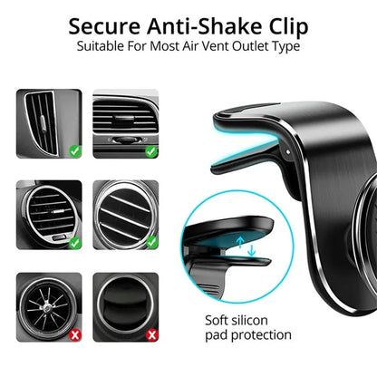 360 Degree Magnetic Car Phone Holder Metal Air Vent Mount Universal