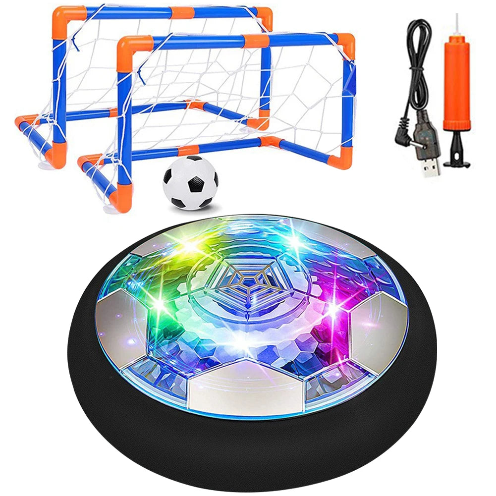 Air Floating Soccer Ball with LED Light and Foam Bumper Indoor Outdoor  Soccer Ball  Floating Soccer Gifts for Kids