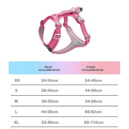 Dog Harness With Reflective Strap Vest For Medium And Large Dogs