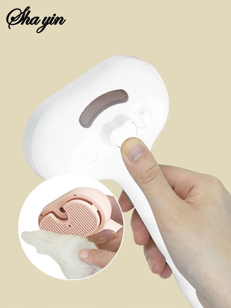 Unique Cat Steam Brush for Hair Removal and Grooming