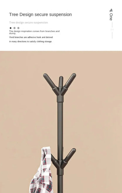 Vertical Coat & Hat Stand – Bedroom Storage Rack