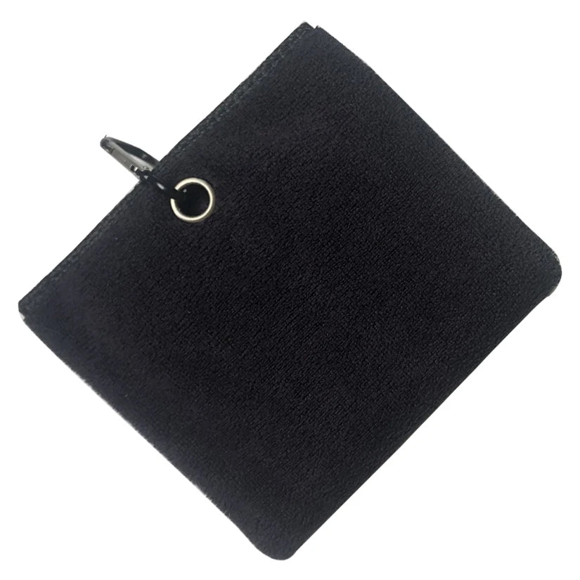 Microfiber Golf Towel 40X40cm Golf Towel Hook and Loop Fastener The Convenient Golf Cleaning Towel Black Grey Blue White New