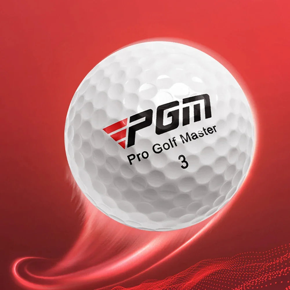 PGM Three-Layer Golf Balls Practice Performance Golf Ball Training for Distance Straight Shots Golf Design for Golfers Sport