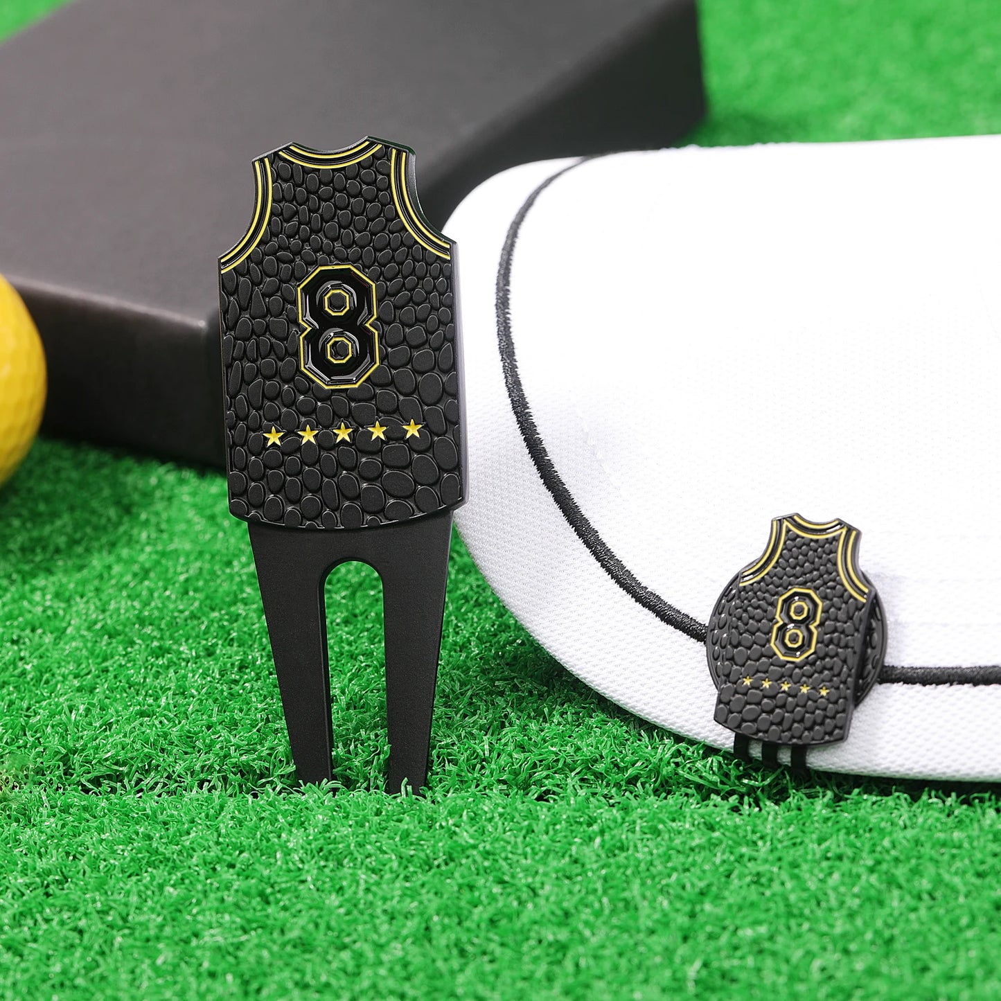 1 Pcs  Golf Ball Marker Putting Green Pitch Fork Groove Cleaner Golf Pitchfork Golf Divot Tool