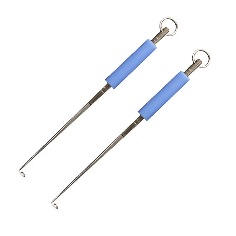 Fishing Blind Poking Fishhook Remover Deep Throat Stainless Steel Unhooking Remover Fish Extractor Deep Throat