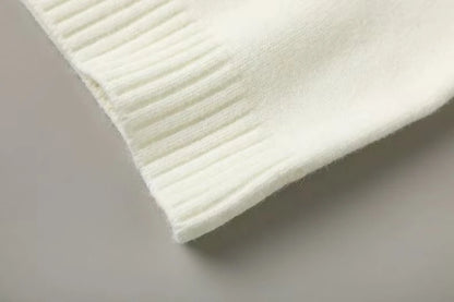 Pullover Sweater Bear Print Women Cashmere Cotton Knit