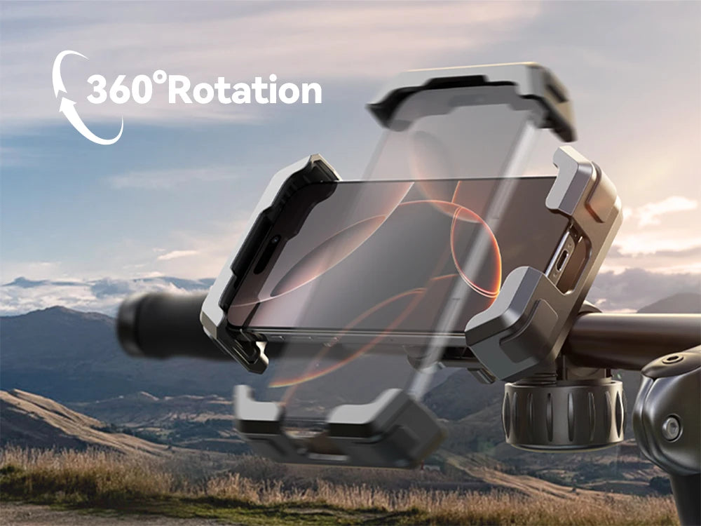 Joyroom Anti-Shake Bike Phone Holder Quick Install Bicycle Motorcycle Phone Mount with Vibration Dampener for 4.7-7" Phones