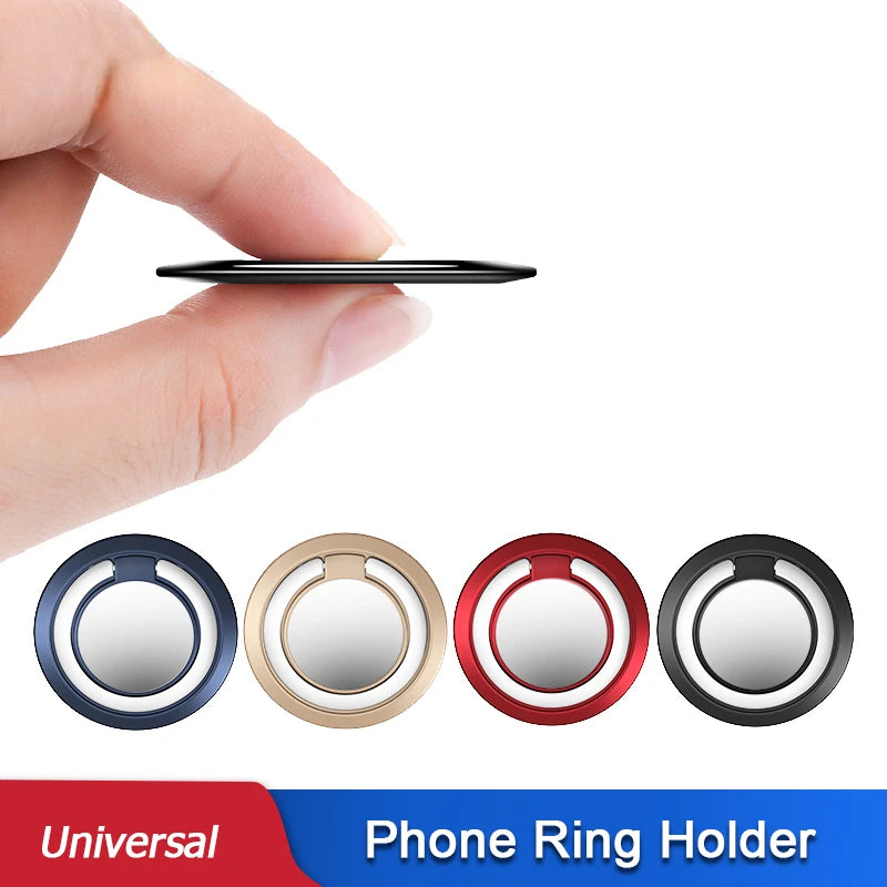 Universal Finger Ring Holder Stand Mobile Phone Luxury Rotatable Phone Back Sticker Holder  for IPhone Samsung Xiaomi