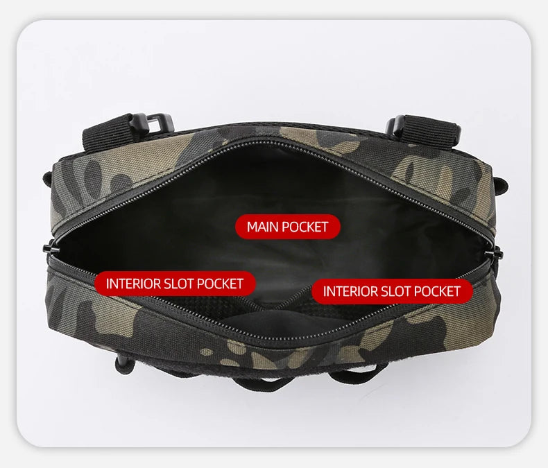 Fishing Vest Bag Men's Camo Fishing Lures Utility Tackle Chest Bags Waist Pack Outdoor Mountaineering Camping Hiking Hunting