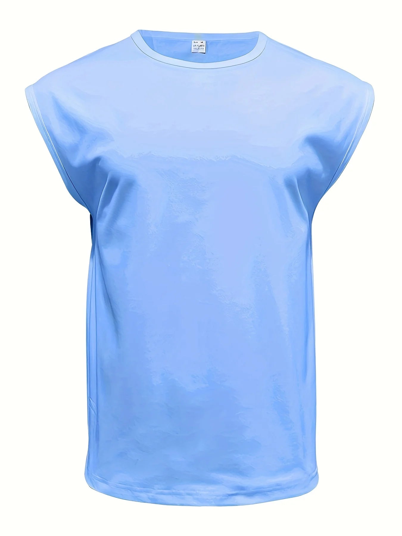 Men'S Summer Solid Color Sleeveless Tank Top Breathable Suitable for Casual Sports Versatile Style