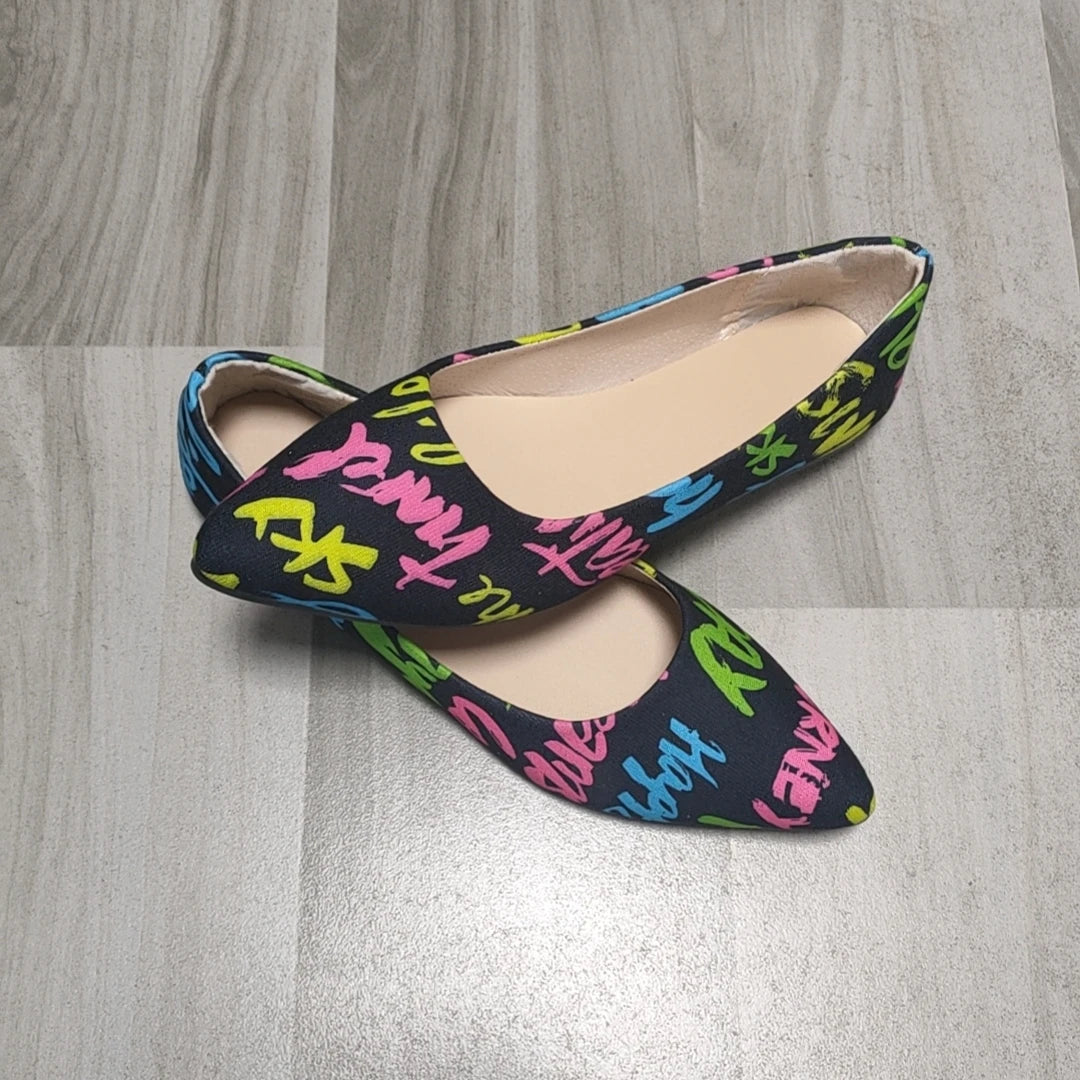 New Arrival 2024 Women Pointed Toe Beautiful and Fashion Summer Shoes Flat Ballerina Comfortable Casual Women Shoes