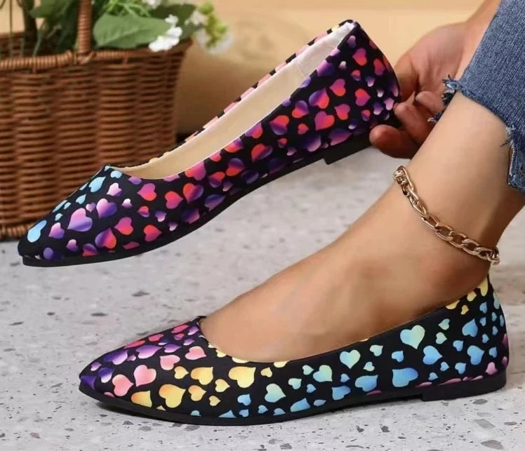 New Arrival 2024 Women Pointed Toe Beautiful and Fashion Summer Shoes Flat Ballerina Comfortable Casual Women Shoes